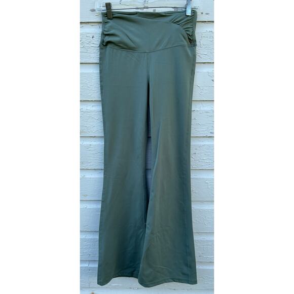 Yogalicious Leggings Flare Lux Harmony Small Sage Green Stretch Yoga Lounge Pant - Picture 1 of 4